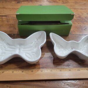 Lenox Kate Spade New York Cannon Street Woodland 2 Butterfly Bowls Trinket Dish